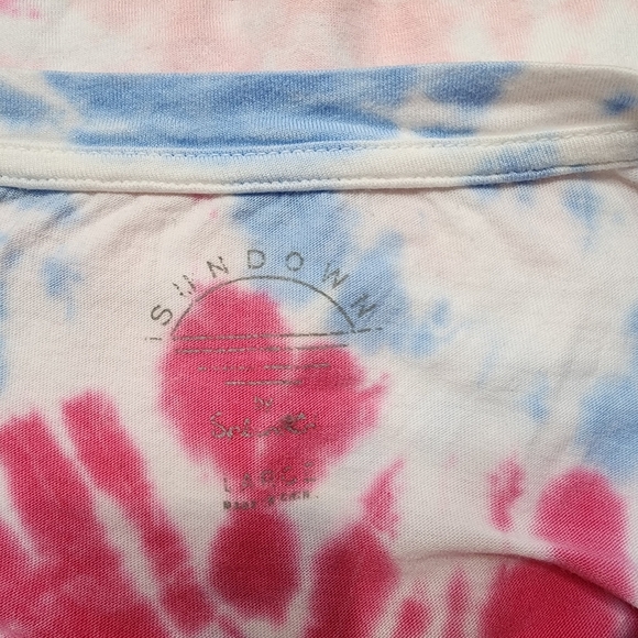 Sundown by Splendid Tie-Dye Long Sleeve Crop Top - Picture 7 of 7